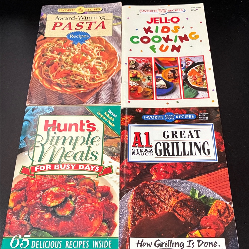 Vintage four piece Cookbook magazine Set